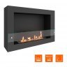 Биокамин SteelHeat WALL ONE 800 черный (Стекло)