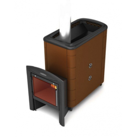 Дровяная печь для бани TMF Тунгуска XXL 2013 Inox Витра ТО терракота