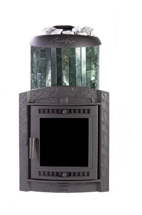 Банная печь Атмосфера XL в ламелях Змеевик