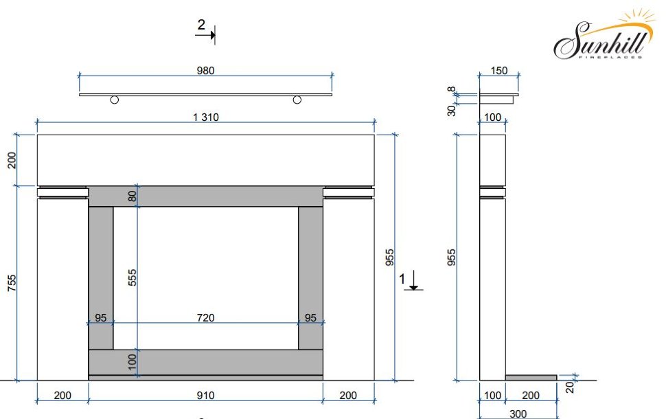 Каминная облицовка Sunhill Regina