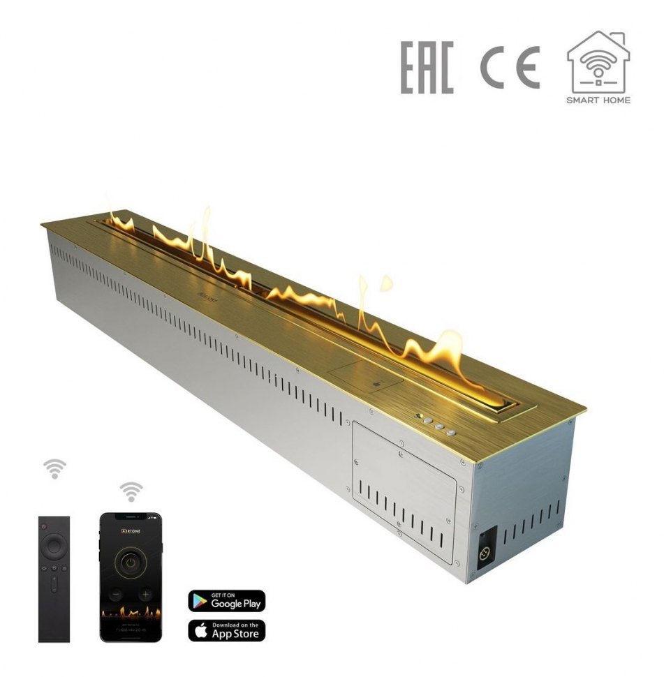 Биокамин автоматический Airtone Andalle 1200 золото