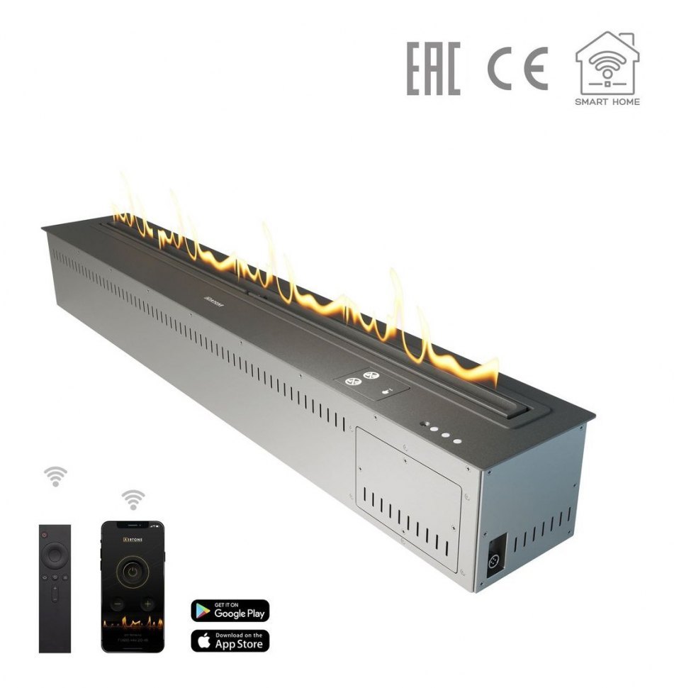 Биокамин автоматический Airtone Andalle 1200 черный порошок