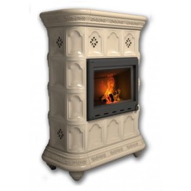 Каминная облицовка КимрПечь Истра центральная Ваниль