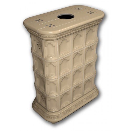 Каминная облицовка КимрПечь Истра центральная Ваниль