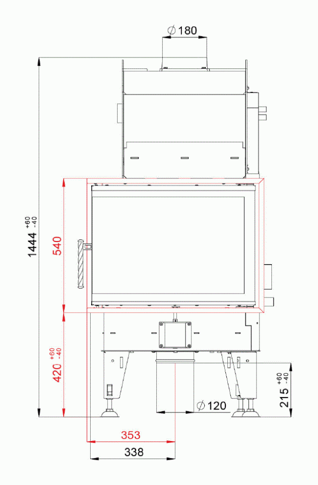 Каминная топка BeF Aquatic WH 80 CP/CL