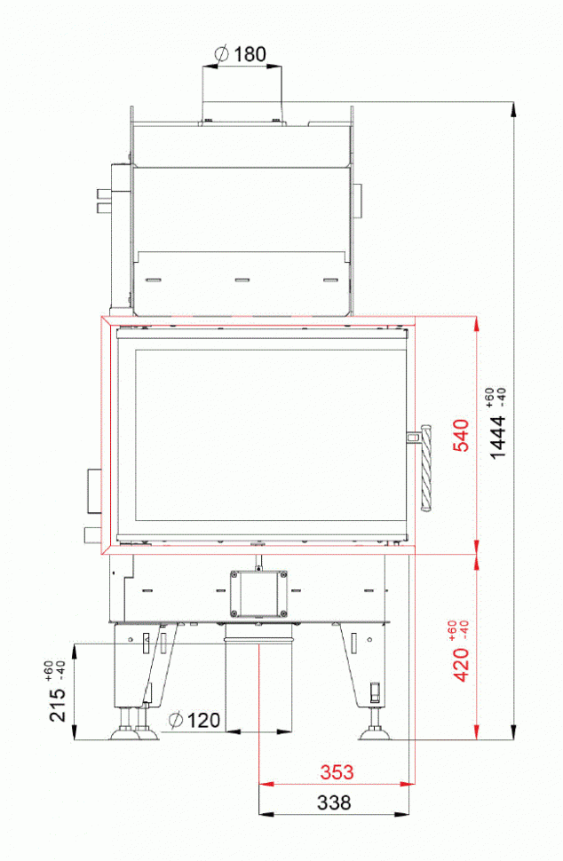 Каминная топка BeF Aquatic WH 80 CP/CL