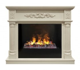 Электрокамин RealFlame Silvia 26 WT 3D Cassette 630 + Black вставка