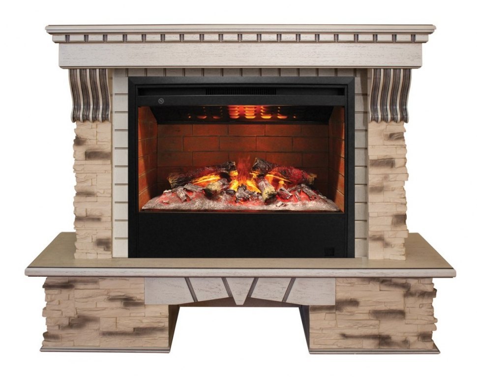 Электрокамин RealFlame Sorento WT с Helios 26 3D
