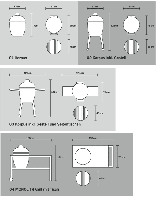 Барбекю-гриль Monolith GRILL со столом (201004)