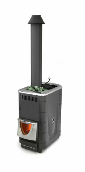 Дровяная печь для бани TMF Скоропарка 2017 Inox ДНС КТК Б антрацит