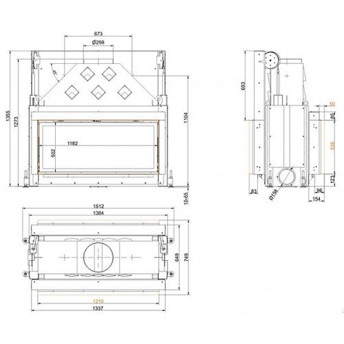 Каминная топка Brunner Architecture 53/121 Tunnel