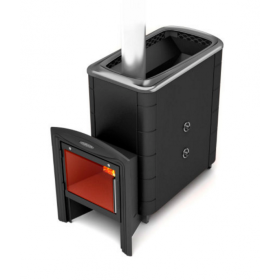 Дровяная печь для бани TMF Тунгуска XXL 2013 Inox Витра ТО антрацит