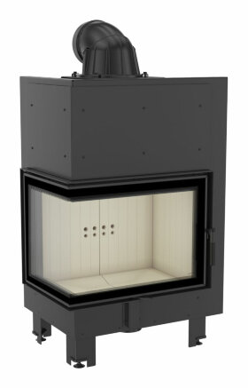 Каминная топка Kratki MBZ L/BS (угловое стекло слева)