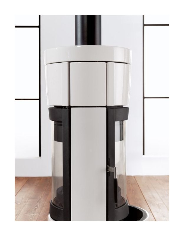 Чугунная печь камин La Nordica Fortuna Bifacciale Bianco Infinity