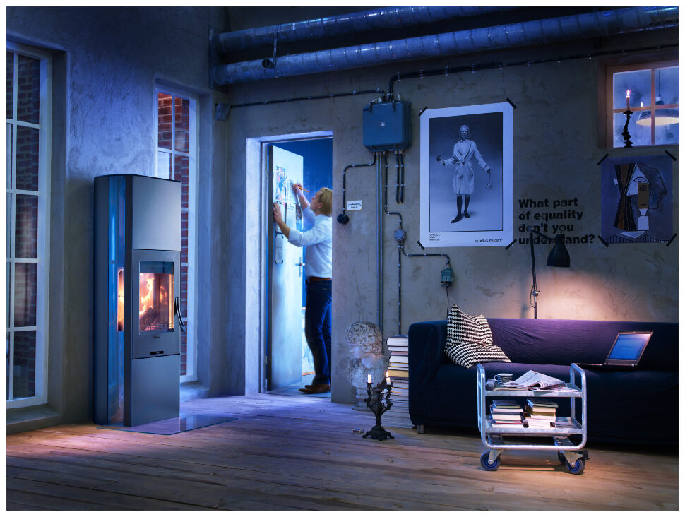 Печь-камин Contura 35 высокая (стекло)