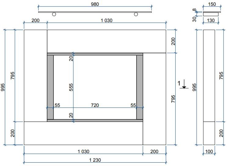 Каминная облицовка Sunhill Palladium