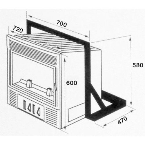 Каминная топка Supra Insert Turbo 644