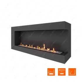 Биокамин угловой SteelHeat GRAND 1500 правый (Стандарт)