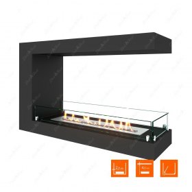 Биокамин торцевой SteelHeat ONE 900 (Стекло)