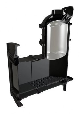 Банная печь Атмосфера XL в ламелях Окаменевшее дерево