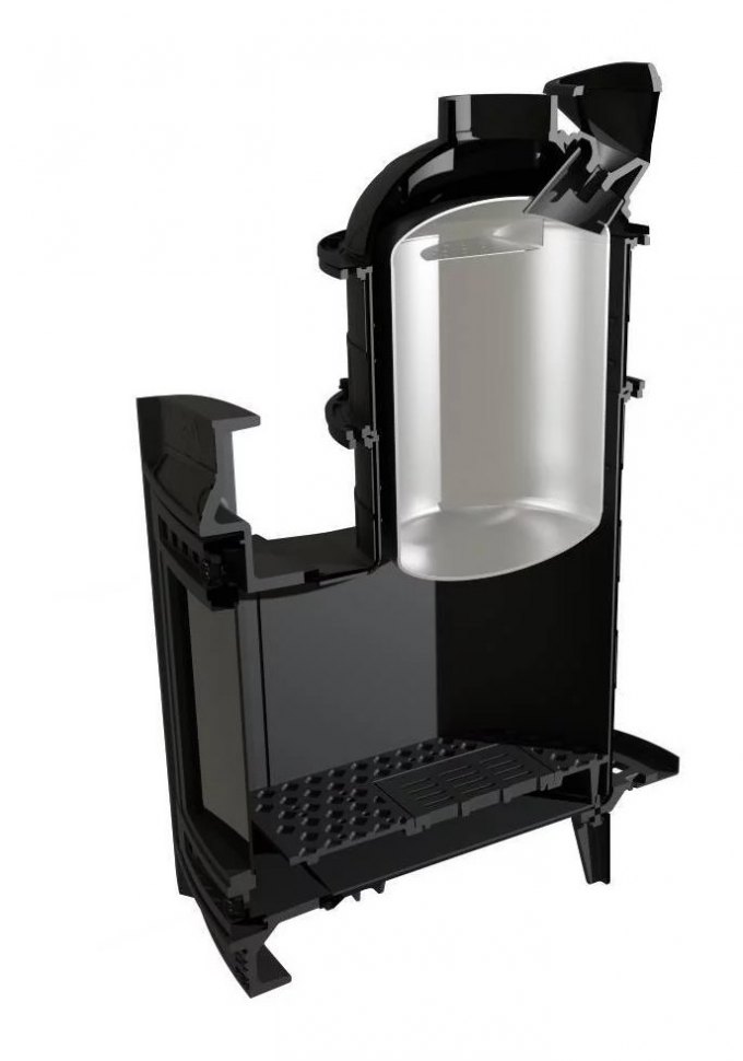 Банная печь Атмосфера XL в ламелях Окаменевшее дерево