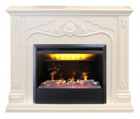 Электрокамин RealFlame Victoria 26 WT с 3D Helios 26 SBG