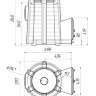 Дровяная печь для бани ЕКАТЕРИНА, модификация стоун с панорамной топочной дверцей