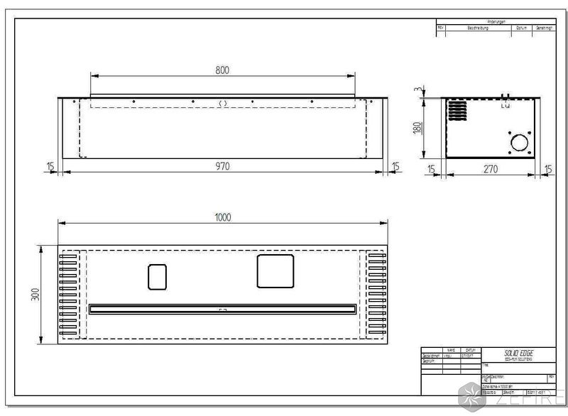 Биокамин автоматический ZeFire M 1000