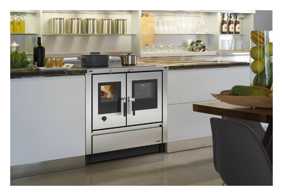 Отопительно-варочная печь La Nordica Padova Inox