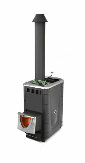 Дровяная печь для бани TMF Скоропарка 2017 Inox ДНC Б антрацит