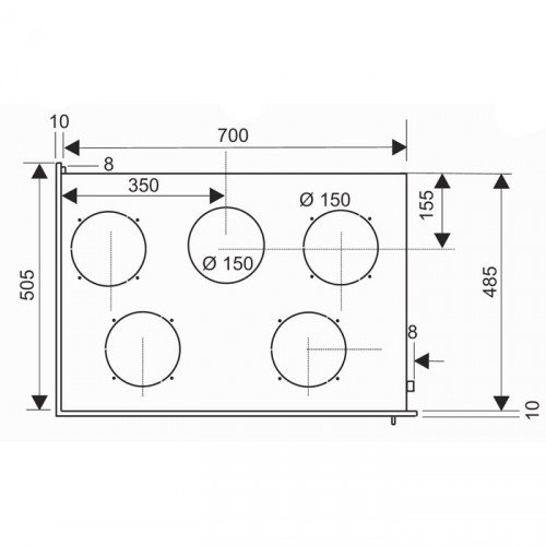 Каминная топка Supra NEO 67 VL 1 D