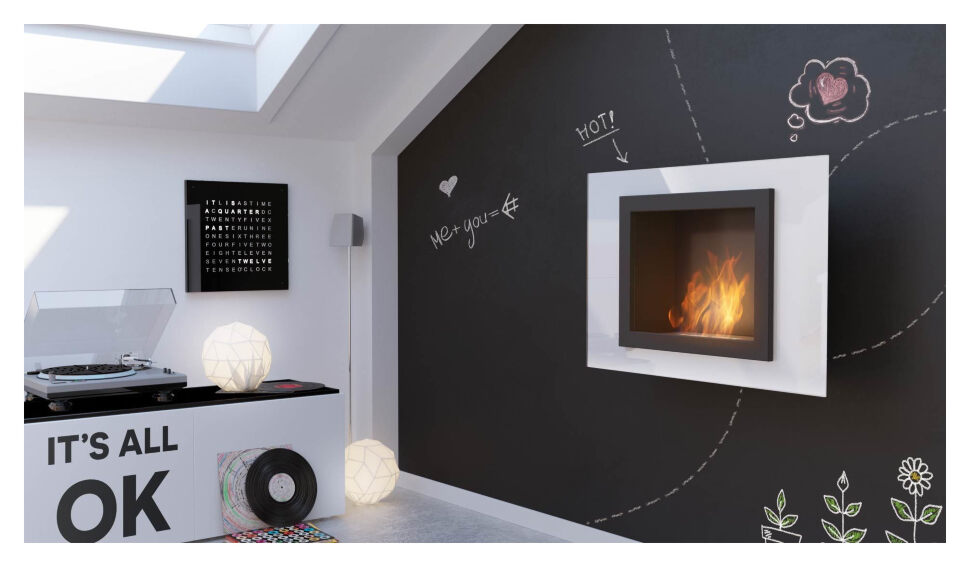 Биокамин Kratki Oscar белый