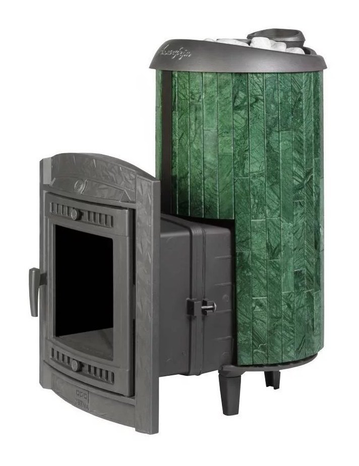 Банная печь Атмосфера XL в ламелях Верде Гватемала