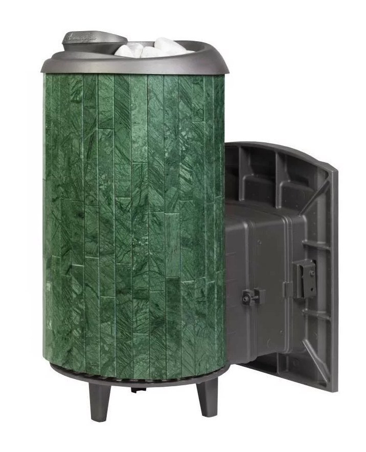 Банная печь Атмосфера XL в ламелях Верде Гватемала