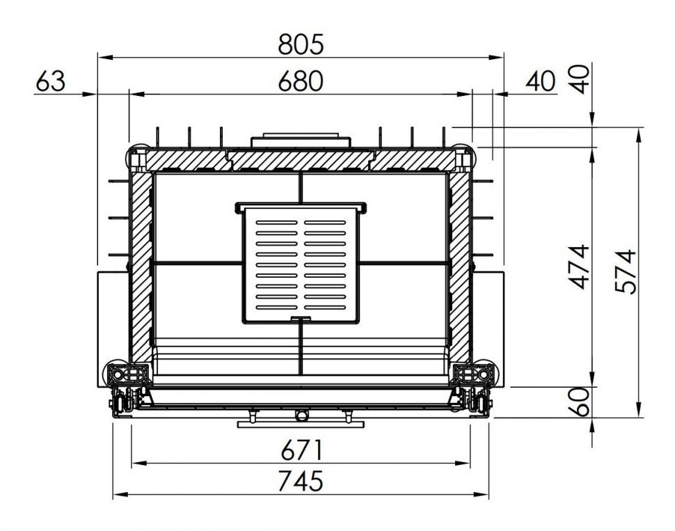 Каминная топка Spartherm Varia 1V57H 4S