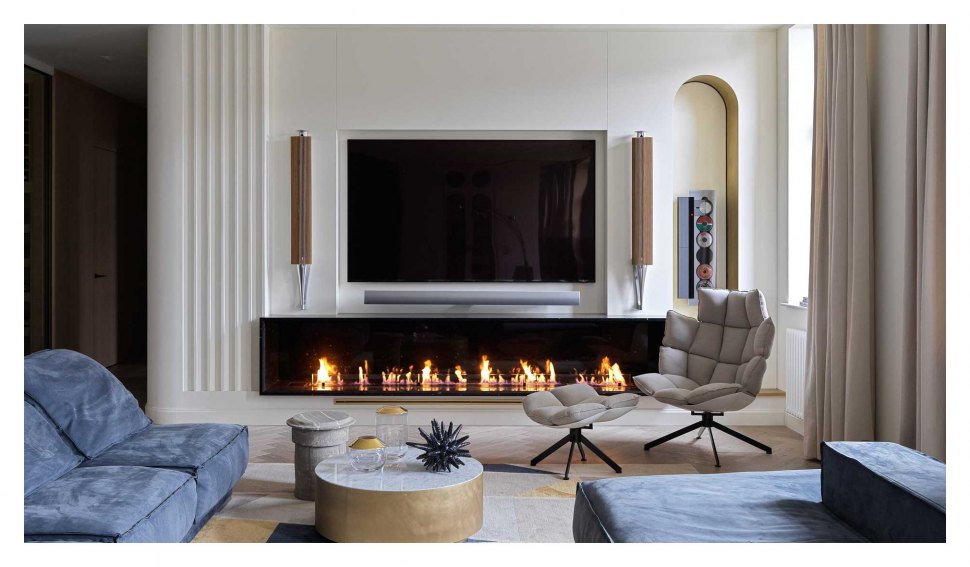 Автоматический биокамин GlammFire EvoPlus 2400 (горелка), с пультом ДУ