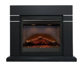 Каминокомплект Lindos - Черный (Высота 985мм) с очагом Symphony 26'' DF2608-INT