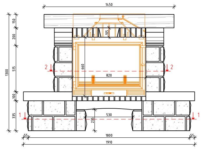 Каминная облицовка Sunhill Chambery