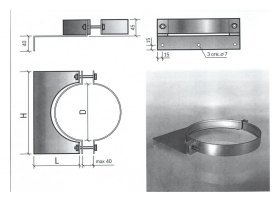 Крепление стеновое КС D 210