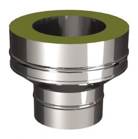 Переходник моно-термо (на конус) с D104 на D104/300, изоляция 100 мм, AISI 321/304 (Вулкан)