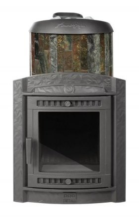 Банная печь Атмосфера XL в ламелях Жадеит