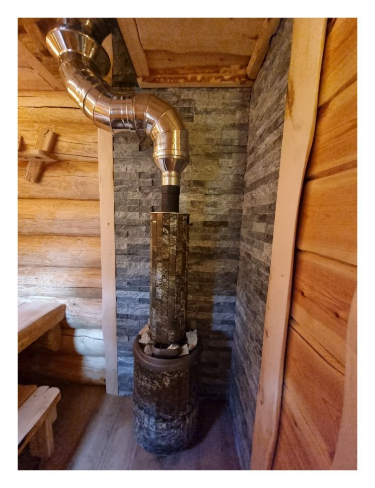 Банная печь Атмосфера XL в ламелях Жадеит