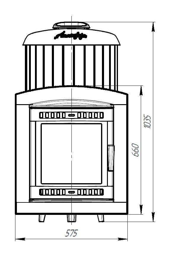Банная печь Атмосфера XL в ламелях Жадеит