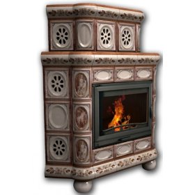 Каминная облицовка КимрПечь Медальон угловая двухъярусная Модерн