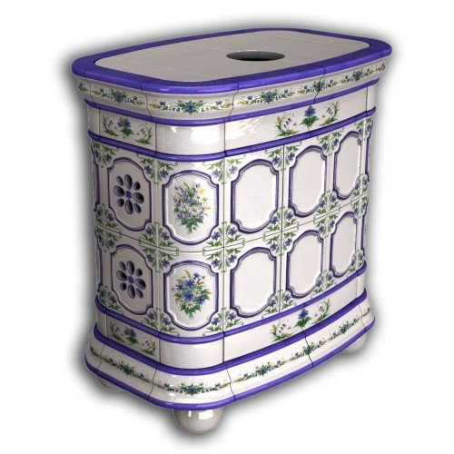 Каминная облицовка КимрПечь Сконе центральная мини Васильки