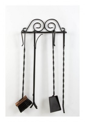 Набор каминный Настенный, 4 предмета