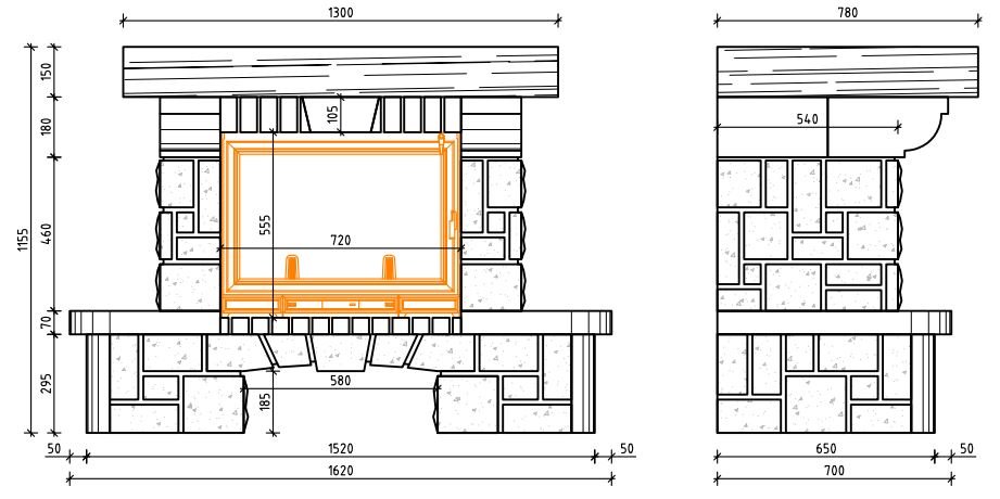Каминная облицовка Sunhill Cherbourg
