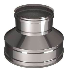 Переходник термо-моно (на конус) с D104/300 на D104, изоляция 100 мм, AISI 321/304 (Вулкан)
