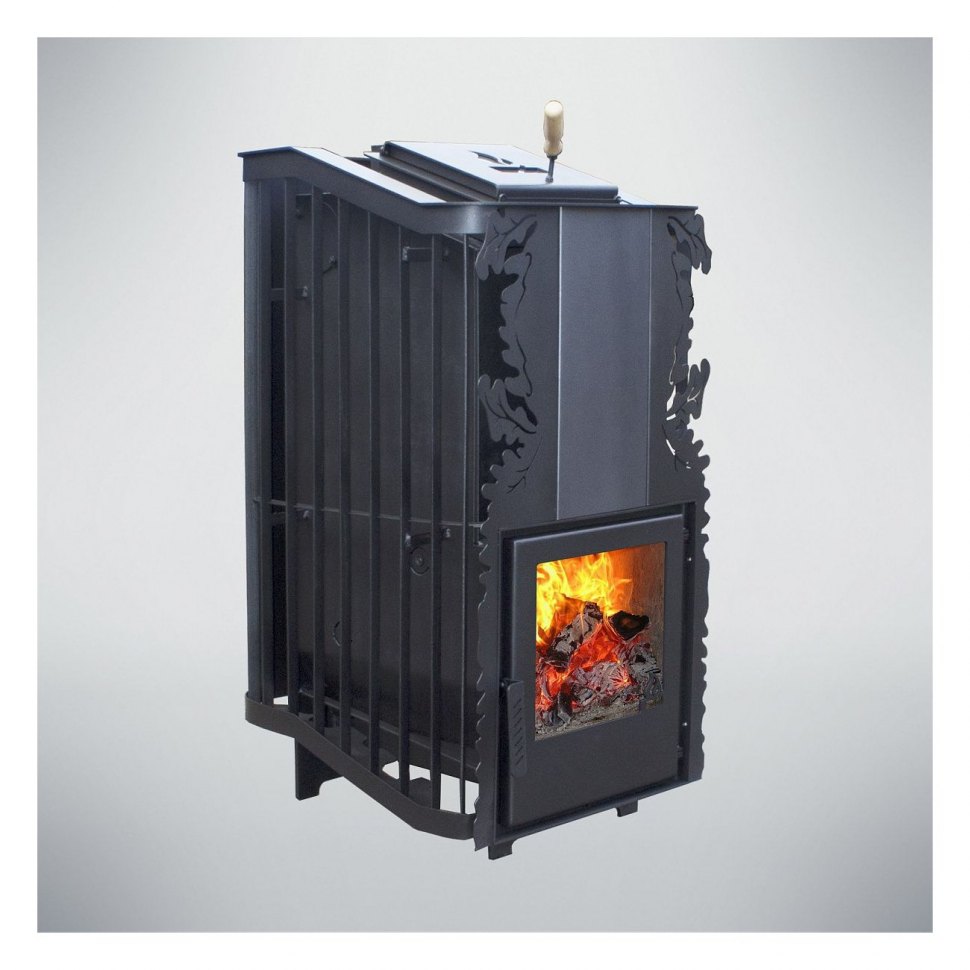 Дровяная печь для бани Варвара Терма Каменка укороченная
