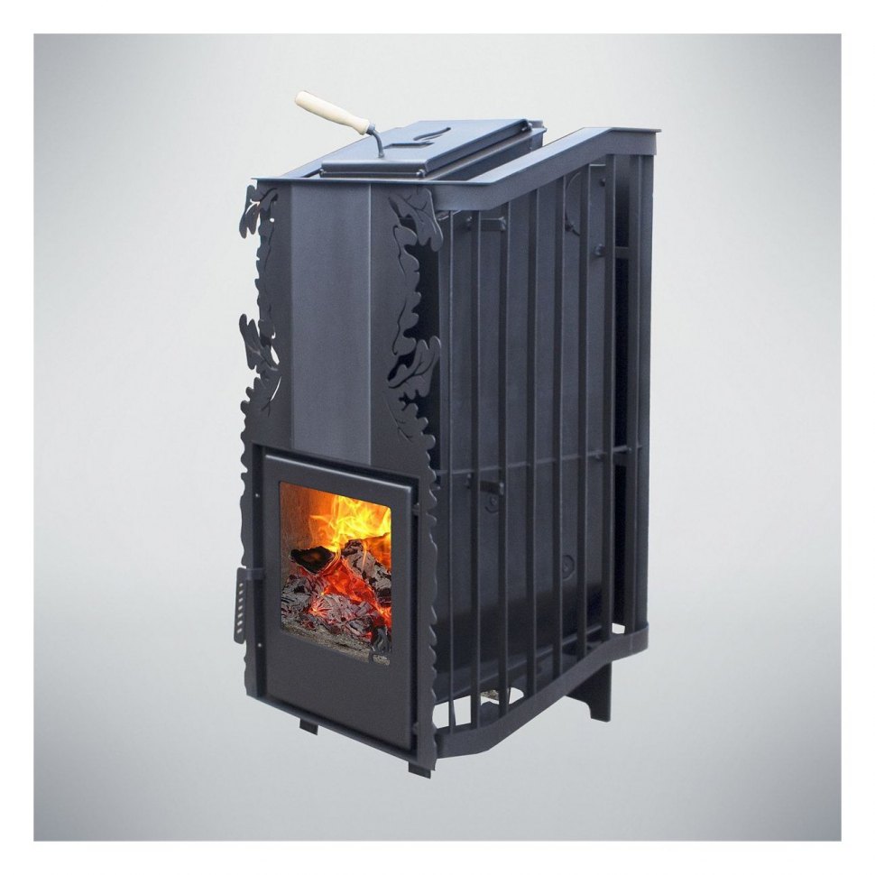Дровяная печь для бани Варвара Терма Каменка укороченная